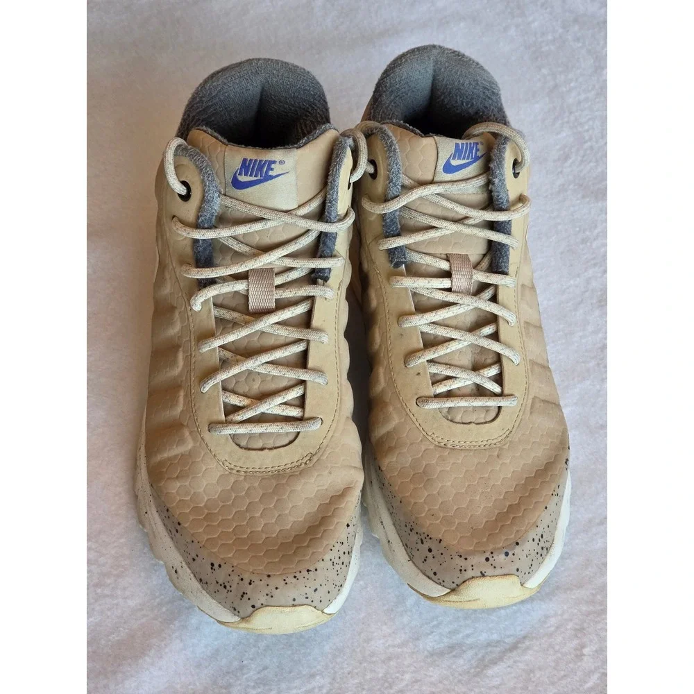 Nike Air Max Invigor Mid Wheat Flax Speckled Sneakers 861661-200 Womens 8.5